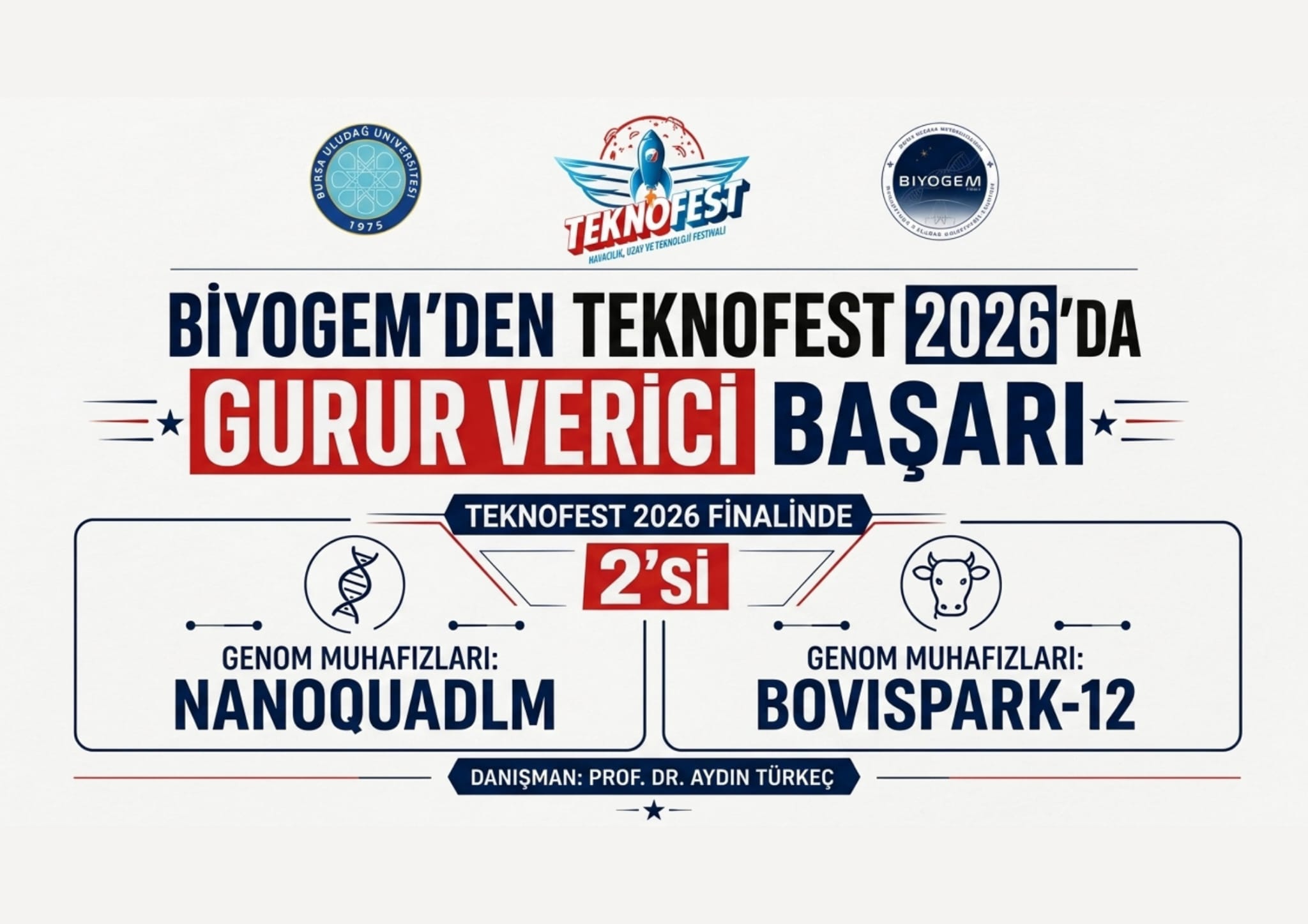 BİYOGEM’DEN TEKNOFEST 2026’DA GURUR VERİCİ BAŞARI